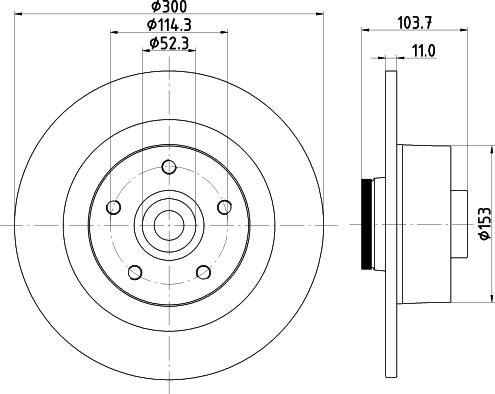 HELLA PAGID 8DD 355 123-171 - Discofreno autozon.pro