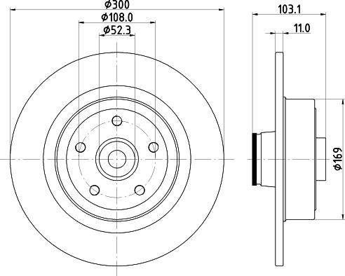 HELLA PAGID 8DD 355 123-361 - Discofreno autozon.pro