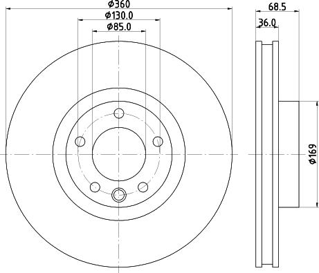 HELLA PAGID 8DD 355 123-211 - Discofreno autozon.pro