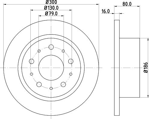 HELLA PAGID 8DD 355 123-751 - Discofreno autozon.pro