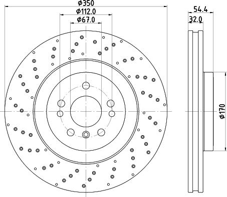 HELLA PAGID 8DD 355 122-541 - Discofreno autozon.pro