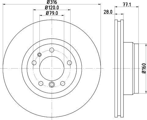 HELLA PAGID 8DD 355 127-161 - Discofreno autozon.pro