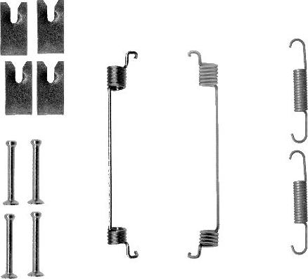 HELLA PAGID 8DZ 355 200-841 - Kit accessori, Ganasce freno autozon.pro