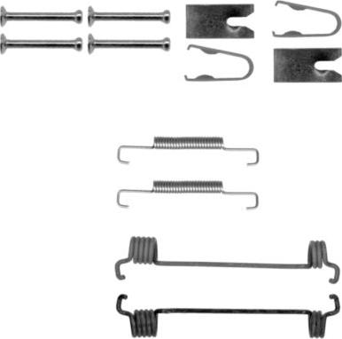 HELLA PAGID 8DZ 355 201-961 - Kit accessori, Ganasce freno stazionamento autozon.pro