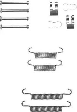 HELLA PAGID 8DZ355202101 - Kit accessori, Ganasce freno autozon.pro