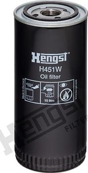 Hengst Filter H451W - Filtro olio autozon.pro