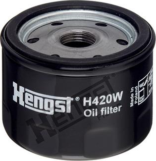 Hengst Filter H420W - Filtro olio autozon.pro