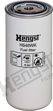 Hengst Filter H648WK - Filtro carburante autozon.pro