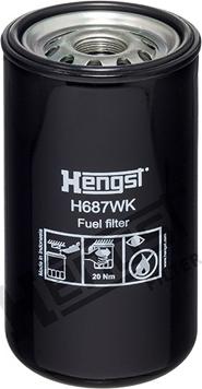 Hengst Filter H687WK - Filtro carburante autozon.pro