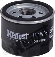 Hengst Filter H11W03 - Filtro olio autozon.pro