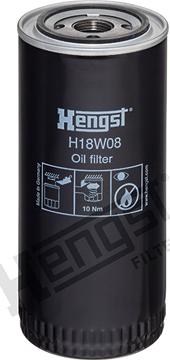 Hengst Filter H18W08 - Filtro olio autozon.pro