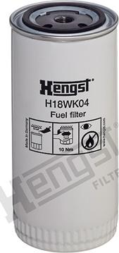 Hengst Filter H18WK04 - Filtro carburante autozon.pro