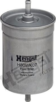 Hengst Filter H80WK07 - Filtro carburante autozon.pro