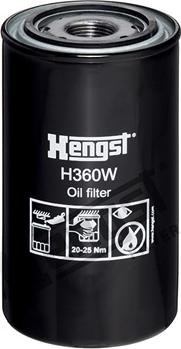 Hengst Filter H360W - Filtro olio autozon.pro