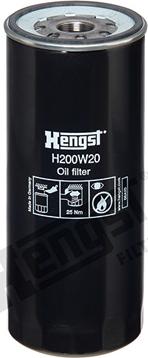 Hengst Filter H200W20 - Filtro olio autozon.pro