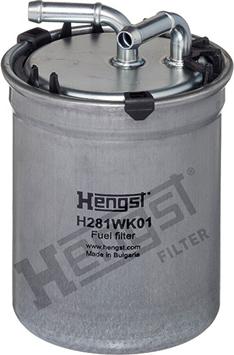 Hengst Filter H281WK01 - Filtro carburante autozon.pro