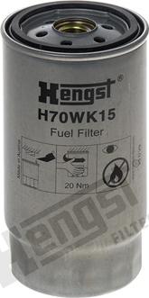 Hengst Filter H70WK15 - Filtro carburante autozon.pro