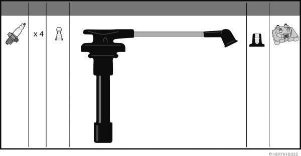 Herth+Buss Jakoparts J5384003 - Kit cavi accensione autozon.pro