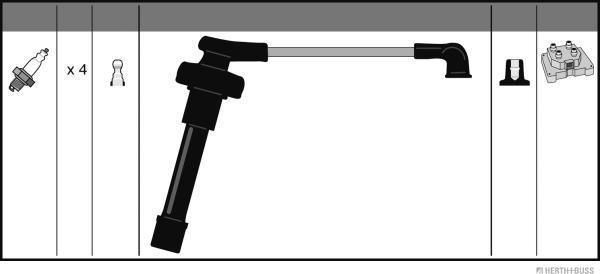 Herth+Buss Jakoparts J5384007 - Kit cavi accensione autozon.pro