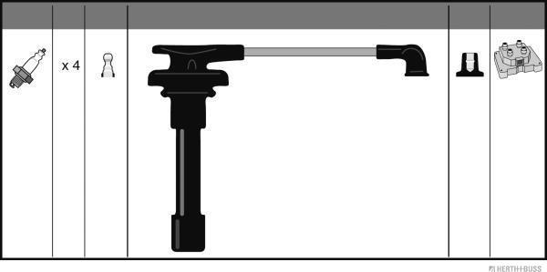 Herth+Buss Jakoparts J5384014 - Kit cavi accensione autozon.pro