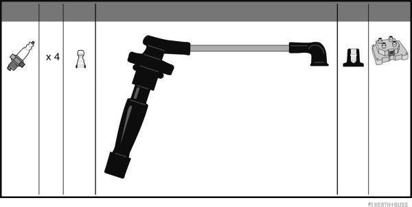 Herth+Buss Jakoparts J5384011 - Kit cavi accensione autozon.pro