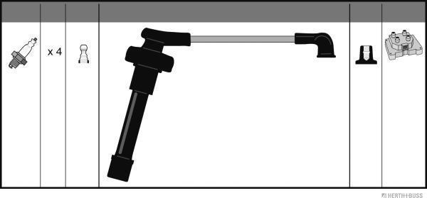 Herth+Buss Jakoparts J5384036 - Kit cavi accensione autozon.pro