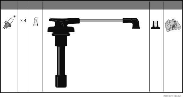 Herth+Buss Jakoparts J5381005 - Kit cavi accensione autozon.pro