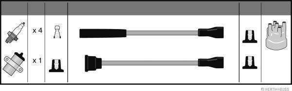 Herth+Buss Jakoparts J5388001 - Kit cavi accensione autozon.pro