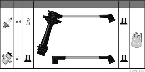 Herth+Buss Jakoparts J5388003 - Kit cavi accensione autozon.pro