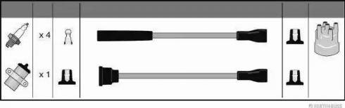 Herth+Buss Jakoparts J5388007 - Kit cavi accensione autozon.pro