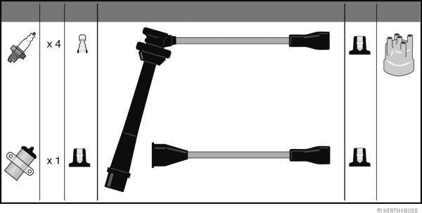 Herth+Buss Jakoparts J5388017 - Kit cavi accensione autozon.pro