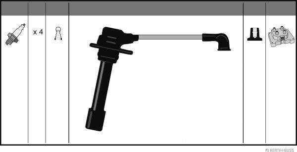 Herth+Buss Jakoparts J5383042 - Kit cavi accensione autozon.pro