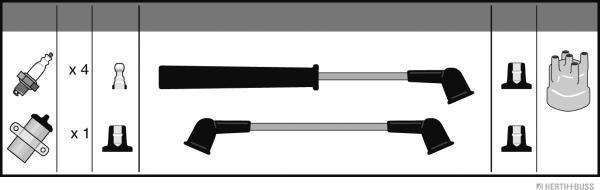 Herth+Buss Jakoparts J5383000 - Kit cavi accensione autozon.pro