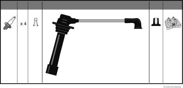 Herth+Buss Jakoparts J5383013 - Kit cavi accensione autozon.pro