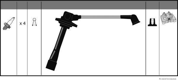 Herth+Buss Jakoparts J5383025 - Kit cavi accensione autozon.pro