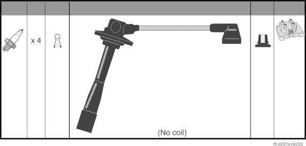 Herth+Buss Jakoparts J5383026 - Kit cavi accensione autozon.pro