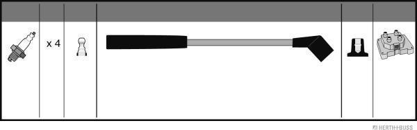Herth+Buss Jakoparts J5383023 - Kit cavi accensione autozon.pro