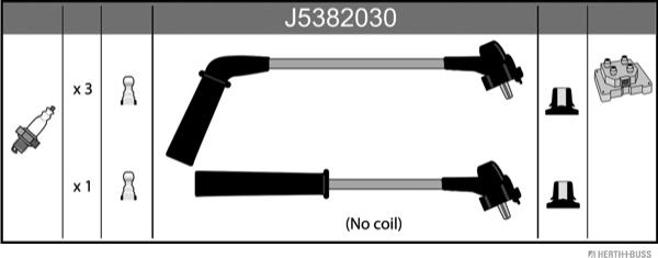 Herth+Buss Jakoparts J5382030 - Kit cavi accensione autozon.pro