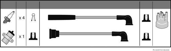 Herth+Buss Jakoparts J5387013 - Kit cavi accensione autozon.pro