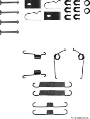 Herth+Buss Jakoparts J3566000 - Kit accessori, Ganasce freno autozon.pro