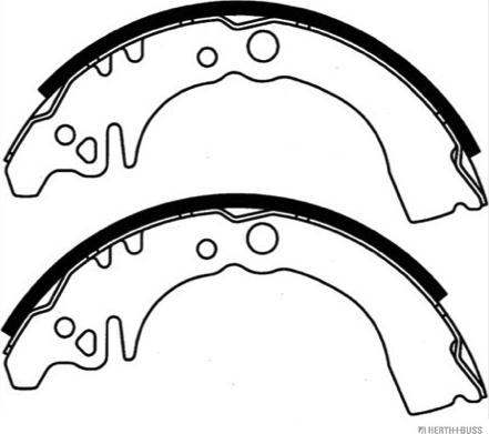 Herth+Buss Jakoparts J3506021 - Kit ganasce freno autozon.pro