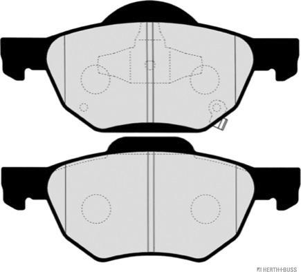 Herth+Buss Jakoparts J3604064 - Kit pastiglie freno, Freno a disco autozon.pro