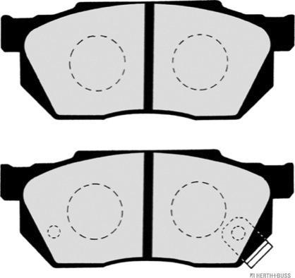 Herth+Buss Jakoparts J3604019 - Kit pastiglie freno, Freno a disco autozon.pro