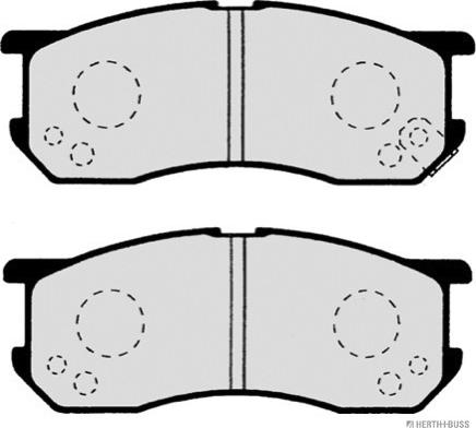 Herth+Buss Jakoparts J3606023 - Kit pastiglie freno, Freno a disco autozon.pro