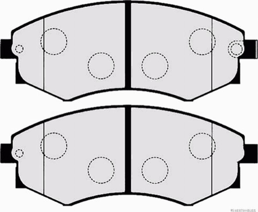 Herth+Buss Jakoparts J3600406 - Kit pastiglie freno, Freno a disco autozon.pro