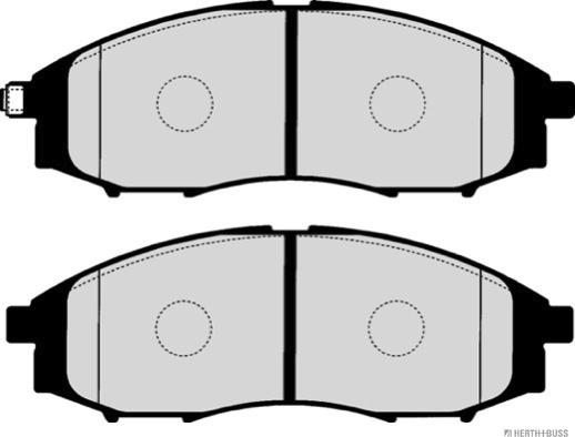 Herth+Buss Jakoparts J3601096 - Kit pastiglie freno, Freno a disco autozon.pro