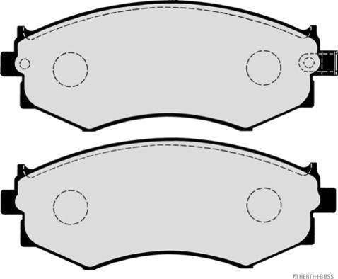 Herth+Buss Jakoparts J3601042 - Kit pastiglie freno, Freno a disco autozon.pro