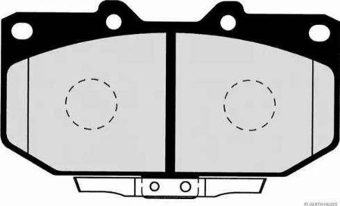 Herth+Buss Jakoparts J3601058 - Kit pastiglie freno, Freno a disco autozon.pro