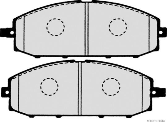 Herth+Buss Jakoparts J3601070 - Kit pastiglie freno, Freno a disco autozon.pro