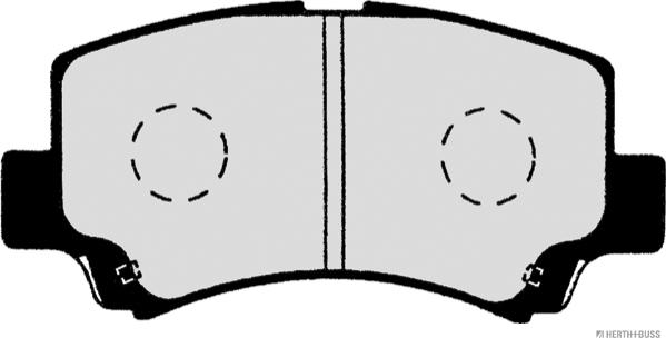 Herth+Buss Jakoparts J3608018 - Kit pastiglie freno, Freno a disco autozon.pro